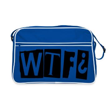 wtf - Retro Bag - blue/white - Front