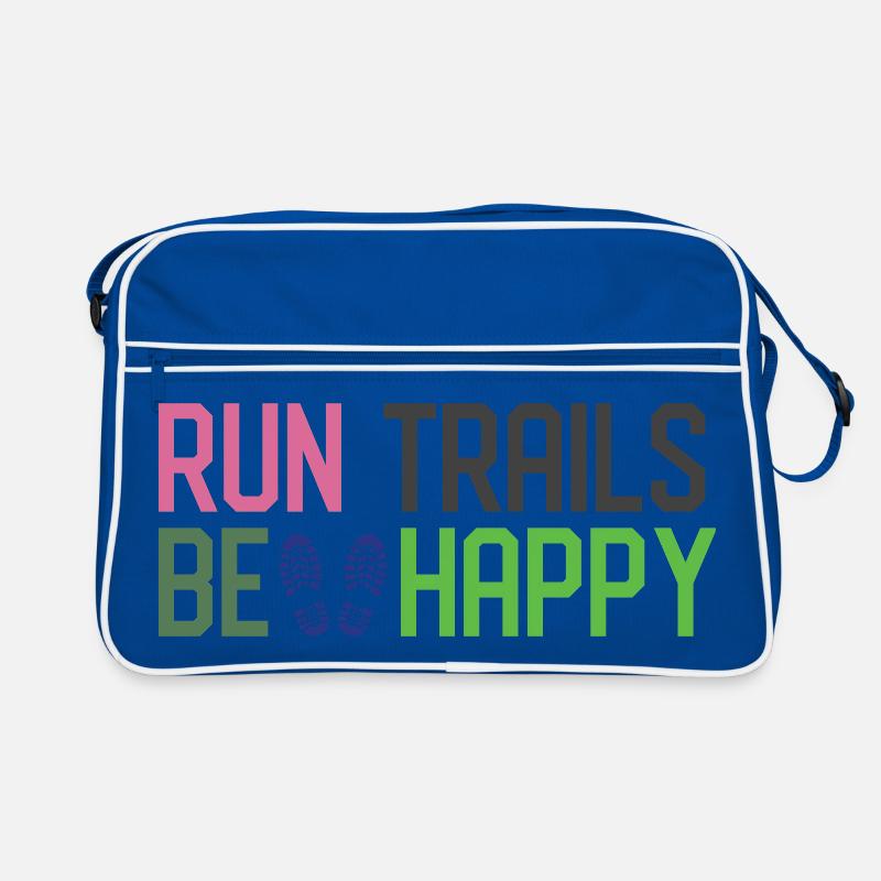 Run Trails Be Happy Retro Bag