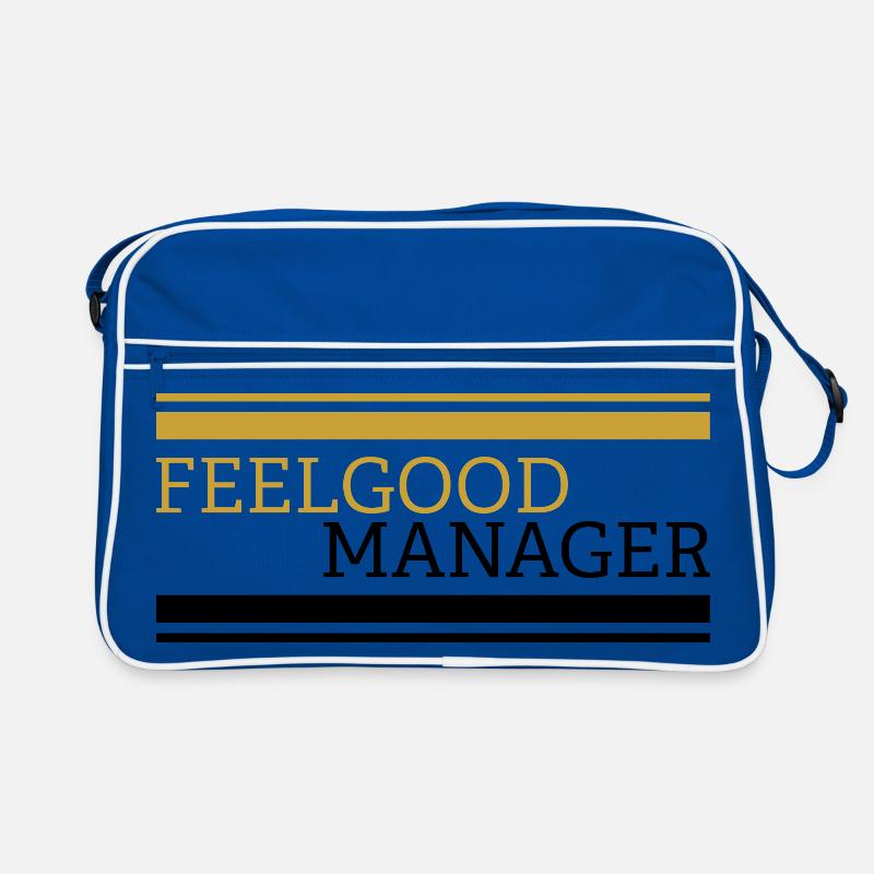 Feelgood manager white tshirt Retro Tasche