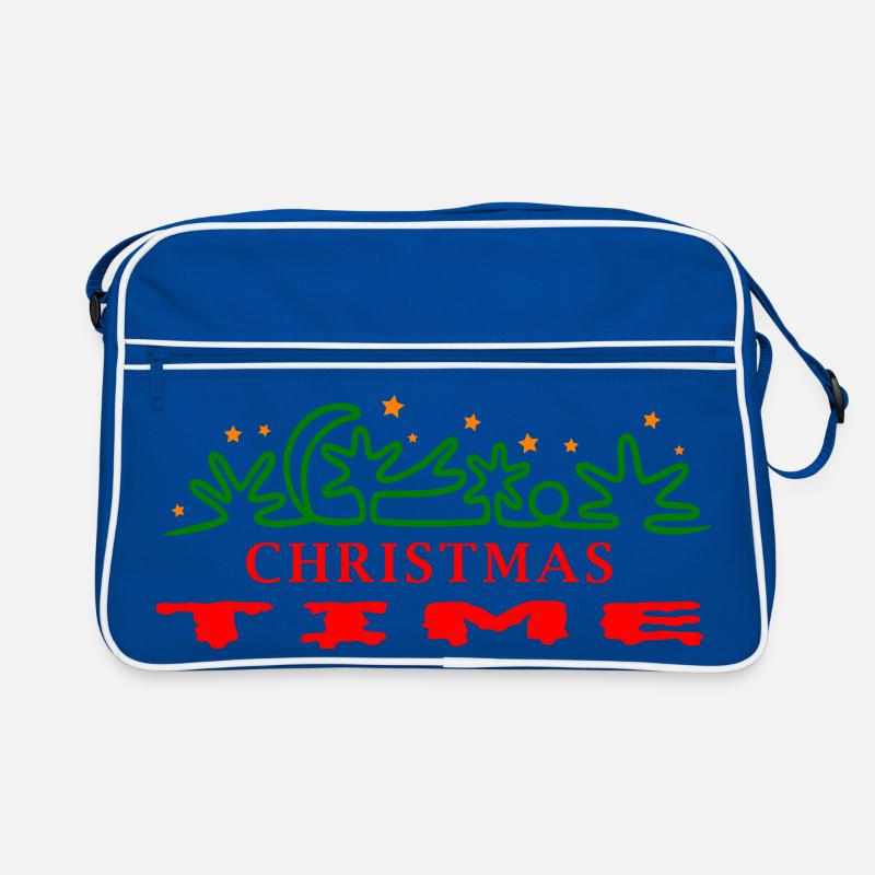 Temps de Noël, Noël, Arbre de Noël Sac Retro