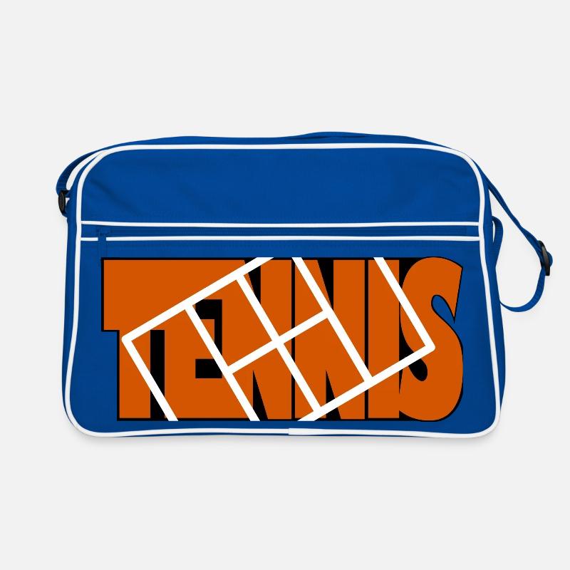 Tennis Orange Frame Dynamisches Raster Retro Tasche