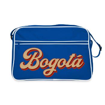 Vintage Bogota Colombia - Retro Bag - blue/white - Front