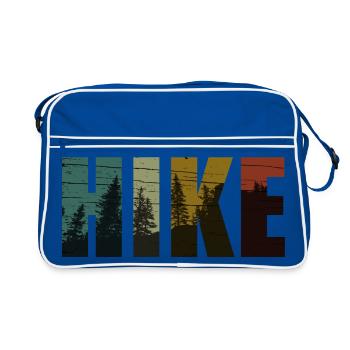 Wanderung - Retro Tasche - Blau/Weiß - Vorne