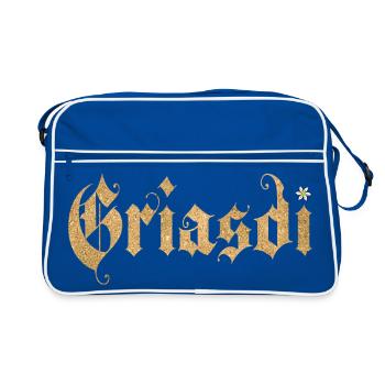 Griasdi Bavière Bavarois - Sac Retro - bleu/blanc - Devant