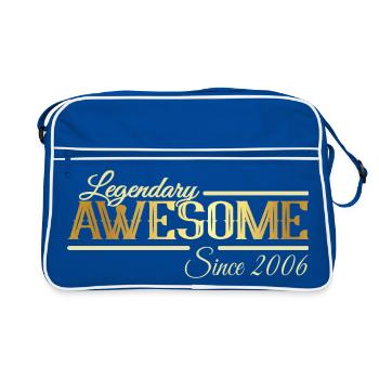 Légendaire et génial depuis 2006 - Sac Retro - bleu/blanc - Devant