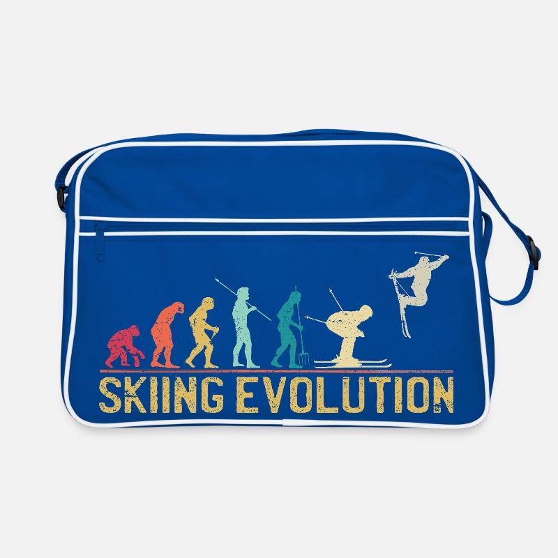 Ski-Evolution: Von den ersten Schritten zum Freestyle Retro Tasche