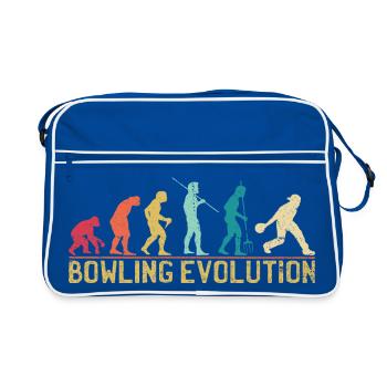 Bowlers Evolution Travel Poster - Retro Bag - blue/white - Front
