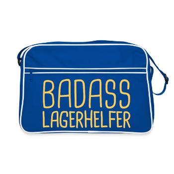 Camp Helper Badass - Sac Retro - bleu/blanc - Devant