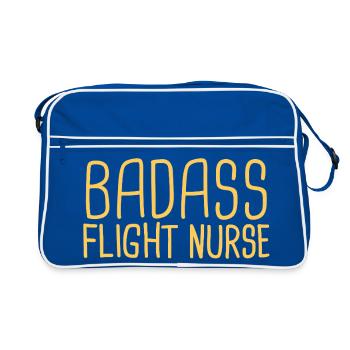 Infirmière de vol Badass Air Rescue - Sac Retro - bleu/blanc - Devant