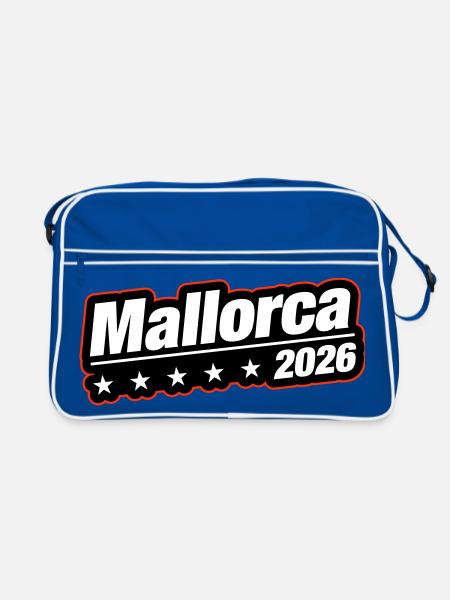 Mallorca 2026 - Retro Bag - blue/white - Front