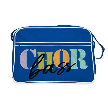 Choir Bass - Retro Bag - blue/white - Front