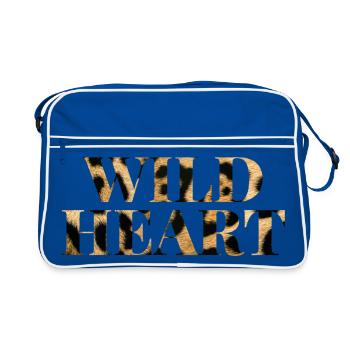 Chemise à imprimé léopard Wild Heart - Sac Retro - bleu/blanc - Devant
