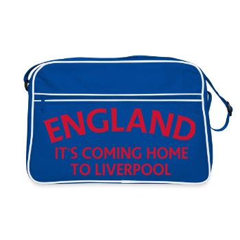 England It's Coming Home to Liverpool - Retro Bag - blue/white - Front