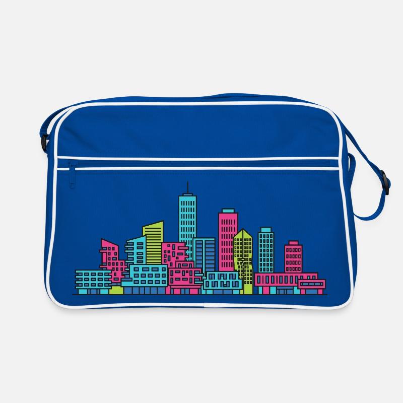 Rotterdam City Skyline Erasmus Bridge Art Retro Bag