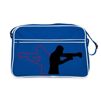 boxing - Retro Bag - blue/white - Front