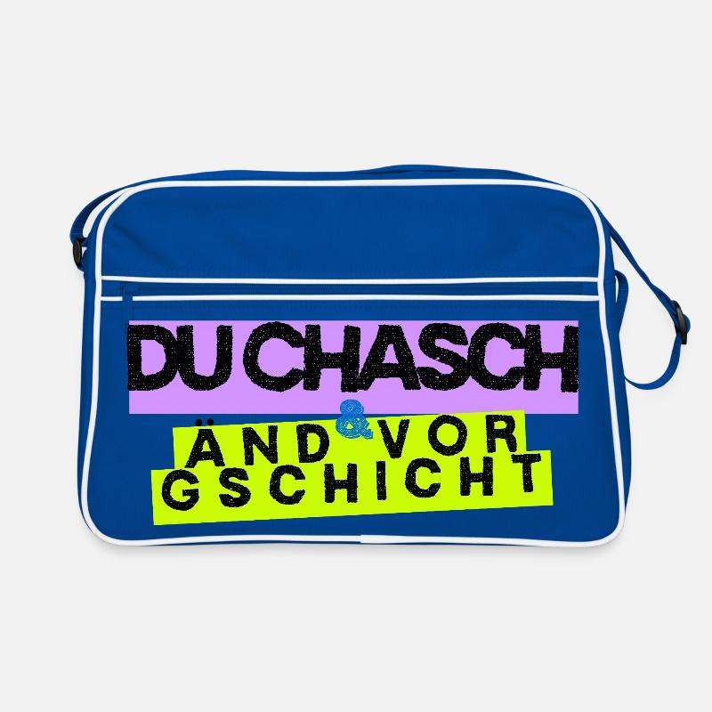 Berndeutsche Motivation – Du chasch änd vor Gsicht Retro Tasche