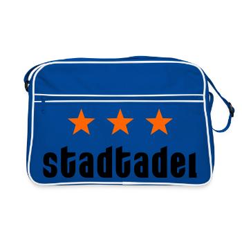 City nobility with stars - Retro Bag - blue/white - Front