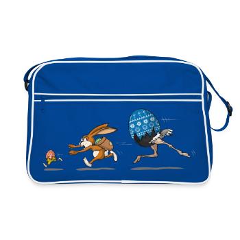 YUTROVNE JEJKO ZAJACA HONI - Sac Retro - bleu/blanc - Devant