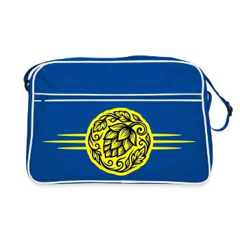 Hops Symbol - Retro Bag - blue/white - Front