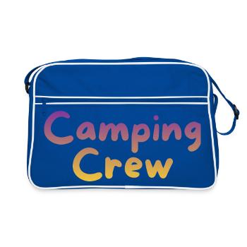 Équipe de camping - Sac Retro - bleu/blanc - Devant