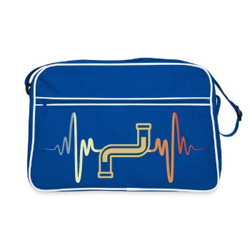 Pipeline Heart Line - Sac Retro - bleu/blanc - Devant