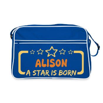 Dire Alison - Sac Retro - bleu/blanc - Devant