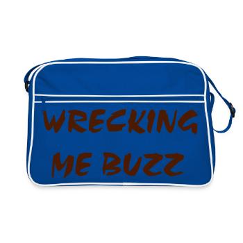 Wrecking me Buzz - Retro Bag - blue/white - Front