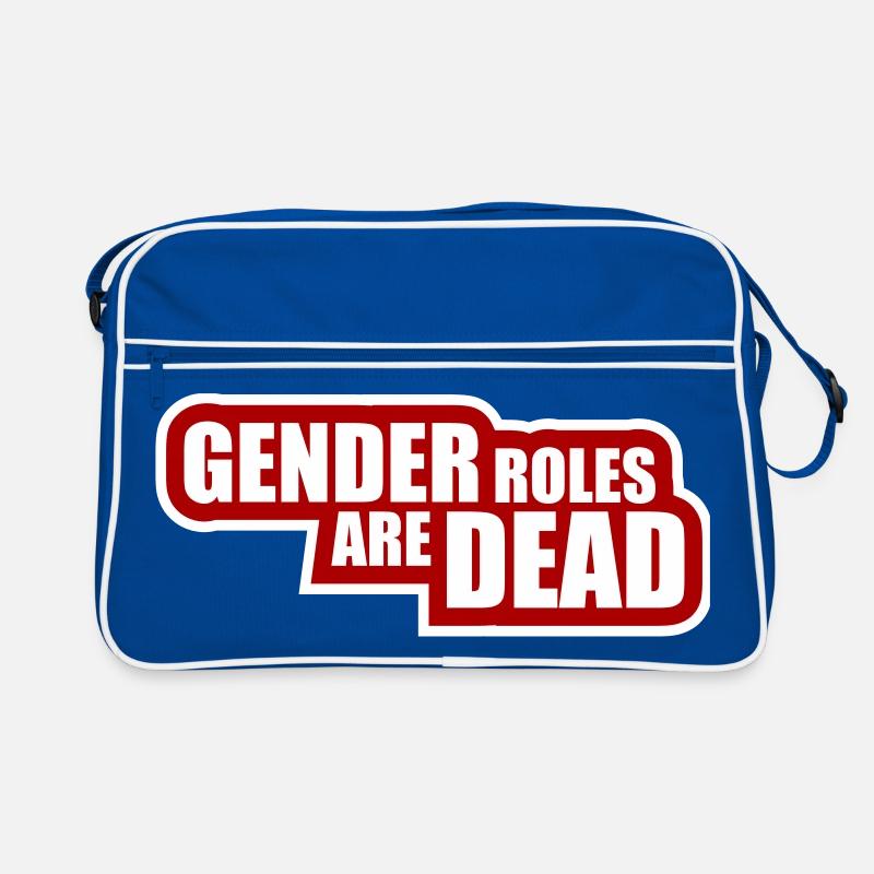 Gender Roles Are Dead Statement Freedom Saying Retro Bag