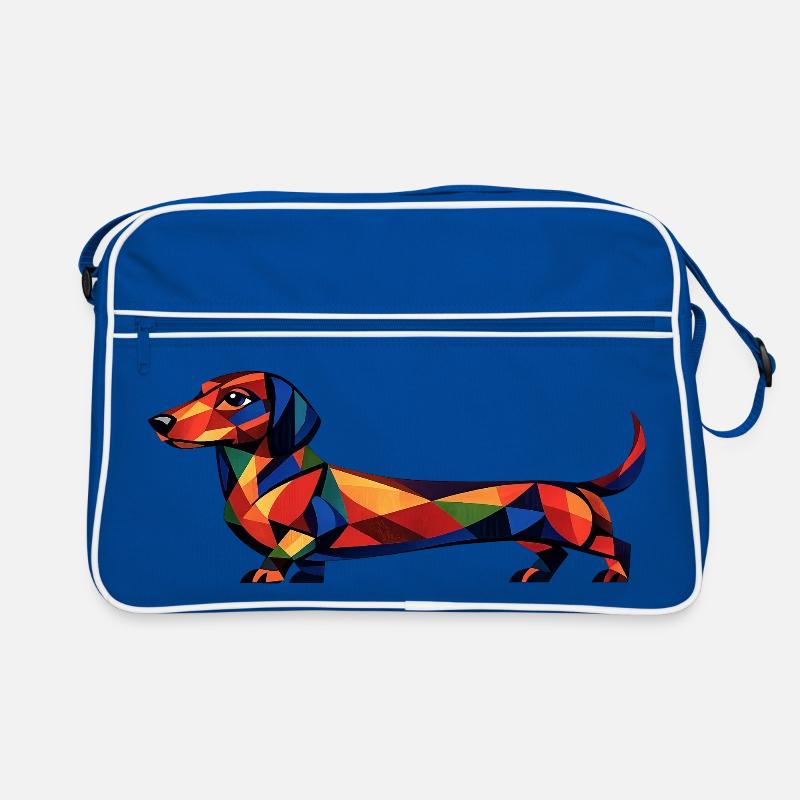 Teckel géométrique Sac Retro
