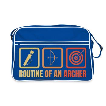 Archery routine - Retro Bag - blue/white - Front