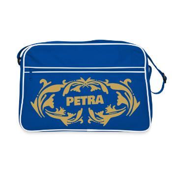 Nom : Petra - Sac Retro - bleu/blanc - Devant