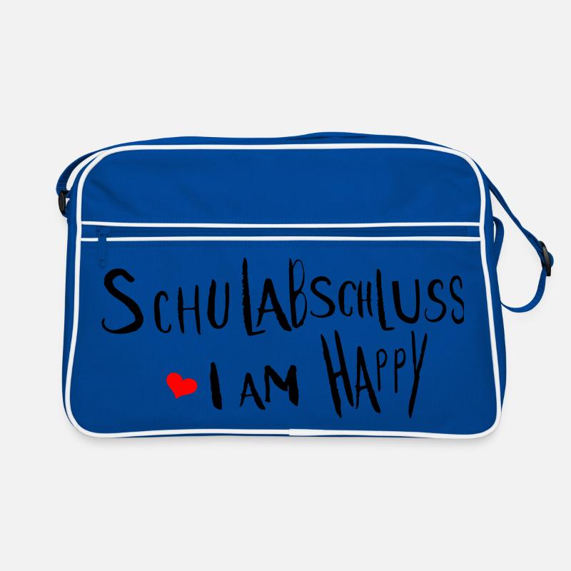 Schulabschluss  i am happy Retro Tasche