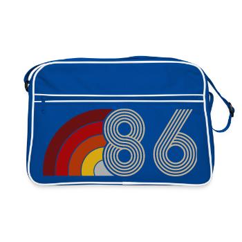 Astro Vintage 40 Ans Quarantaine Fête 1986 - Sac Retro - bleu/blanc - Devant