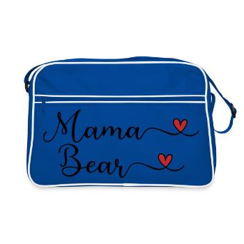 Mama Bear - Retro Bag - blue/white - Front