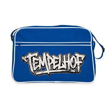 Tempelhof Berlin Graffiti Oldschool Hip Hop - Retro Bag - blue/white - Front