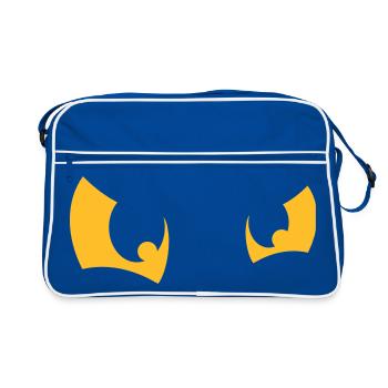 Deux yeux brillants - Sac Retro - bleu/blanc - Devant