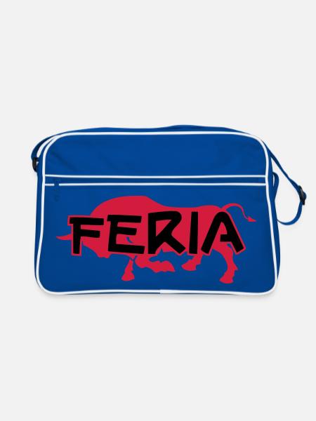 Feria - Sac Retro - bleu/blanc - Devant