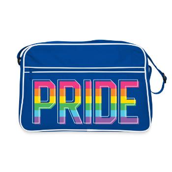 Mois de la fierté LGBT - Fierté! - Sac Retro - bleu/blanc - Devant
