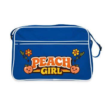 Peach Girl – Rétro Pun Pun Vibes - Sac Retro - bleu/blanc - Devant