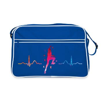 Boulderer heartbeat Bouldering Bouldering - Retro Bag - blue/white - Front