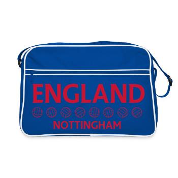 Nottingham England Football Emblem - Retro Bag - blue/white - Front