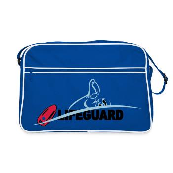 Lifeguard sauveteur aquatique - Sac Retro - bleu/blanc - Devant