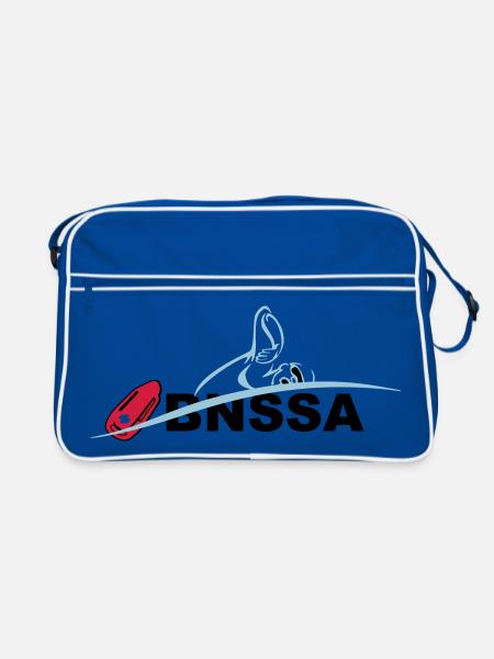 BNSSA sauvetage aquatique - Sac Retro - bleu/blanc - Devant