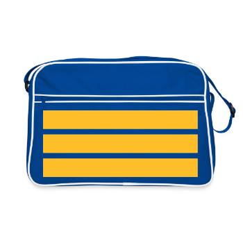 Korvettenkapitän - Retro Tasche - Blau/Weiß - Vorne