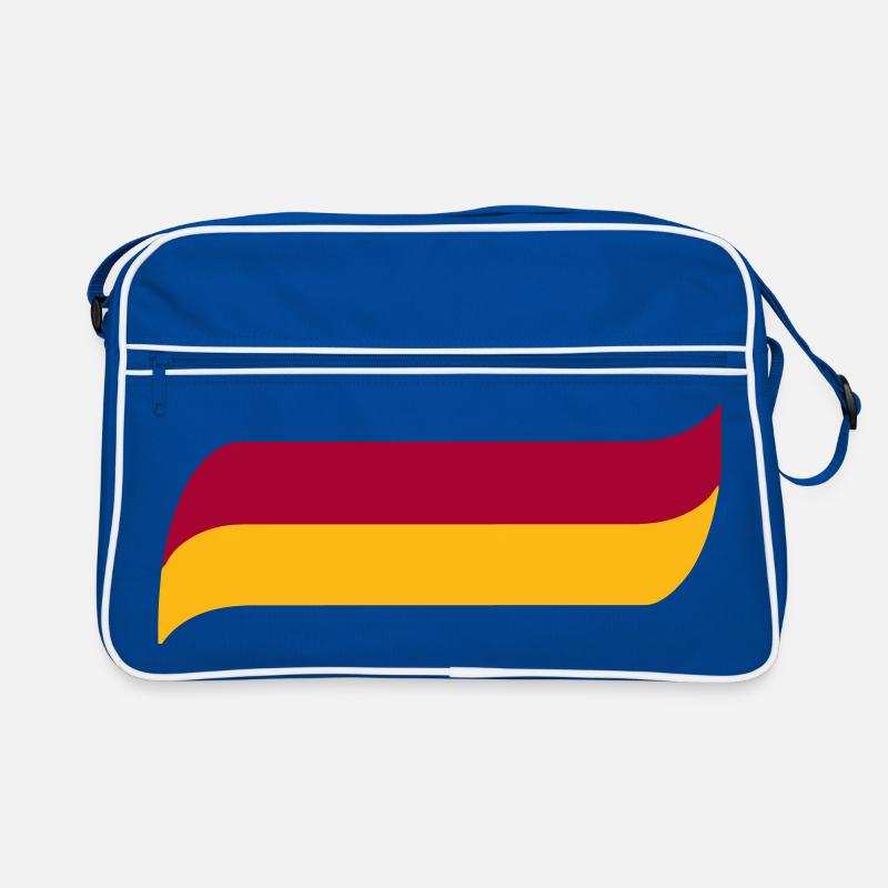 Sari Kirmizi - Retro Tasche - Blau/Weiß