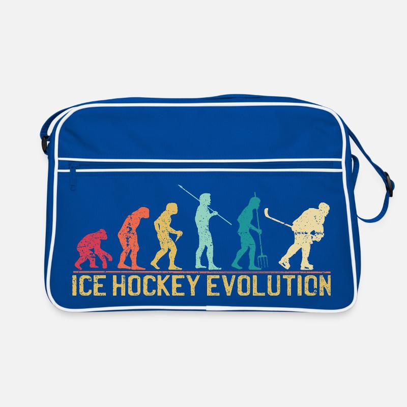 Hockey Evolution Silhouette Design Retro Tasche