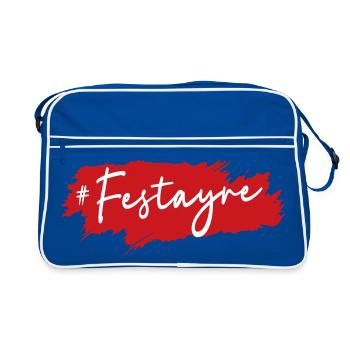 Festayre ! Féria de Béziers, Dax, Nîmes, Bayonne.. - Sac Retro - bleu/blanc - Devant