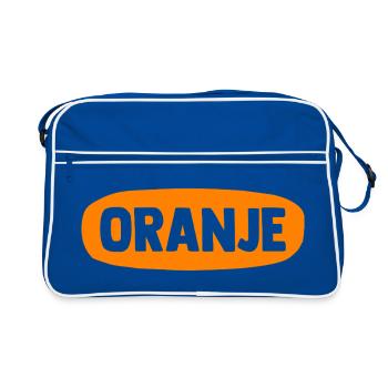 Oranje - Nederland - Niederlande - Netherlands - Retro Tasche - Blau/Weiß - Vorne