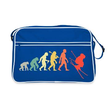 Évolution du ski pour les amateurs de ski alpin - Sac Retro - bleu/blanc - Devant