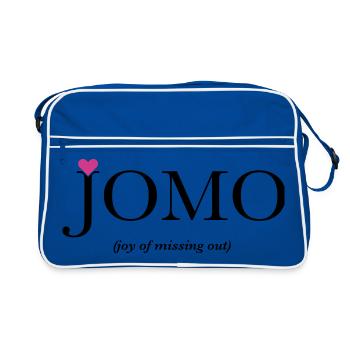 JOMO – la joie de rater quelque chose - Sac Retro - bleu/blanc - Devant